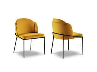 Комплект из 2 стульев Micadoni Home Limmen, желтый цена и информация | Стулья для кухни и столовой | 220.lv