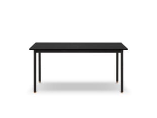 Раскладной стол Micadoni Home Kavir, 120x80 см, черный цена и информация | Кухонные и обеденные столы | 220.lv