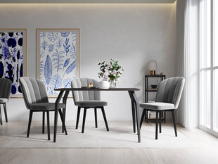 Стол Micadoni Home Sono, 140x90 см, черный цена и информация | Кухонные и обеденные столы | 220.lv