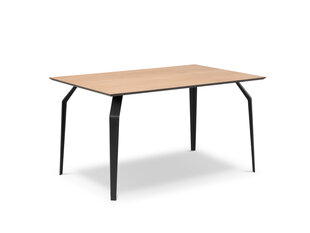Стол Micadoni Home Sono, 160x90 см, коричневый/черный цена и информация | Кухонные и обеденные столы | 220.lv
