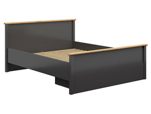 Кровать BRW Hesen 160x200см, серая/коричневая цена и информация | Кровати | 220.lv