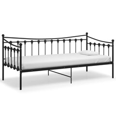 Кровать, металлическая, черная, 90 x 200 см цена и информация | Кровати | 220.lv