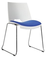 Biroja krēsls Wood Garden 2130S TC Strike bez roku balstiem, balts/zils cena un informācija | Biroja krēsli | 220.lv