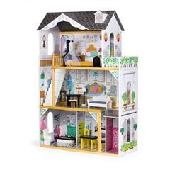 Деревянный кукольный домик Ecotoys Laara цена и информация | Игрушки для девочек | 220.lv