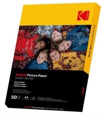 Glancēts fotopapīrs Kodak Picture Paper 9891264, A4, 180g/m², 50 lapas cena un informācija | Burtnīcas un papīra preces | 220.lv