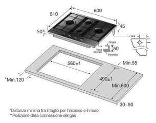 Samsung NA64H3010BS cena un informācija | Plīts virsmas | 220.lv