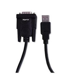 Approx! APPC27, DB9M/USB-A, 0.75 m цена и информация | Кабели и провода | 220.lv