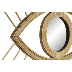 Sienas spogulis DKD Home Decor, 47x1,5x42 cm, zeltains cena un informācija | Spoguļi | 220.lv