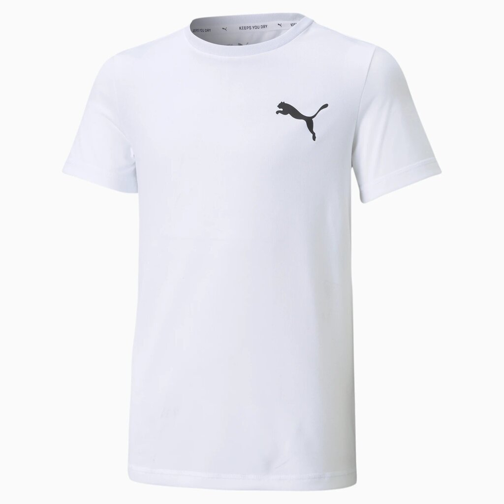 Sporta T-krekls bērniem Puma Active Small Logo Jr 586980 02, balts цена и информация | Zēnu krekli | 220.lv