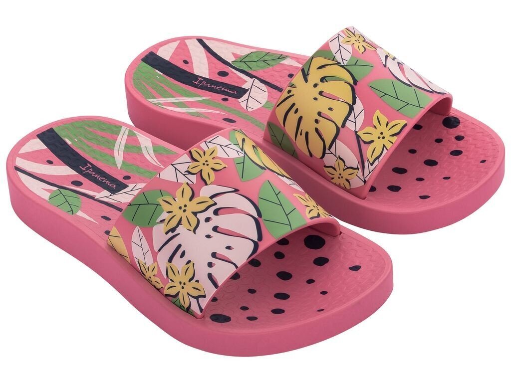 Ipanema bērnu flip flops 83187, rozātest/dzeltens 83187*01-33/34 cena un informācija | Bērnu čības, maiņas apavi | 220.lv