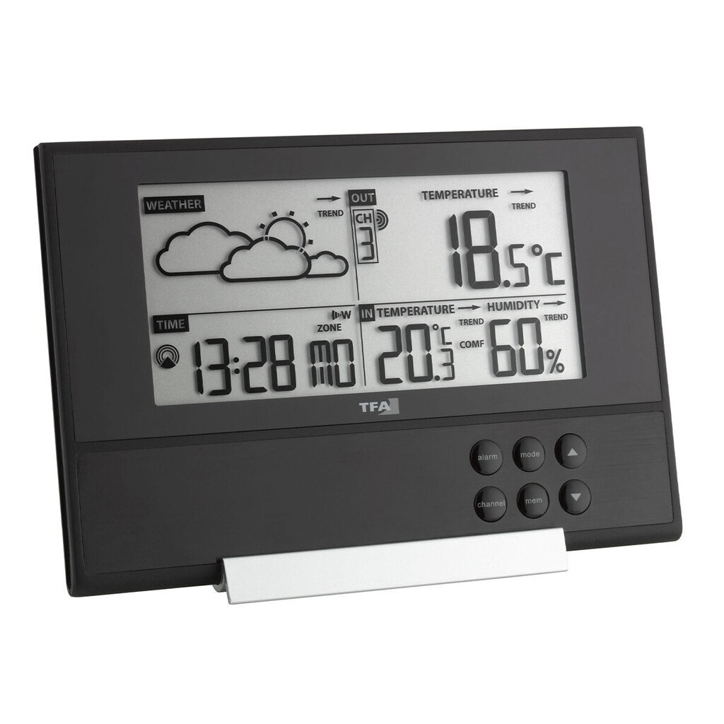 Bezvadu meteoroloģiskā stacija PURE TFA 35.1107 cena un informācija | Meteostacijas, āra termometri | 220.lv