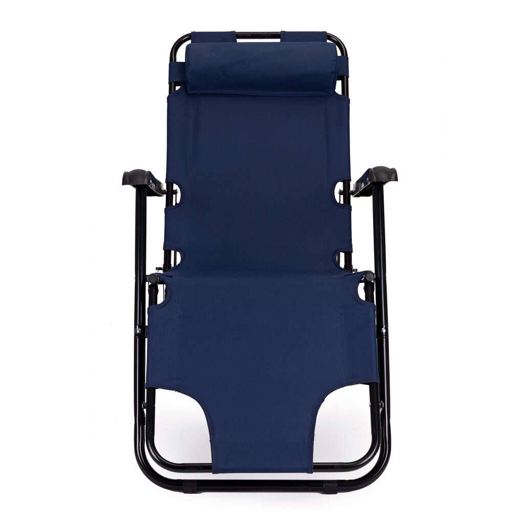 Zvilnis ModernHome ZRL010, zils цена и информация | Sauļošanās krēsli | 220.lv