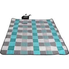 Пляжное одеяло для пикника с утеплителем Royokamp, 170 x 150 см, сине-серый цвет цена и информация | Туристические матрасы и коврики | 220.lv