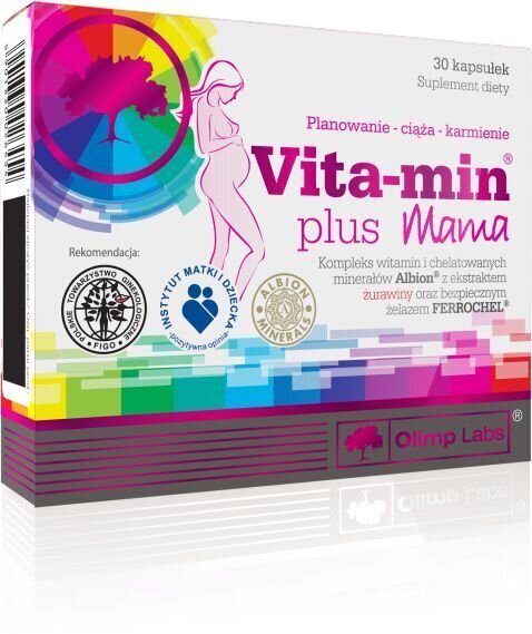 Uztura bagātinātājs Olimp Labs Gold Vita-min plus grūtniecēm kapsulas, N30 cena un informācija | Vitamīni, preparāti, uztura bagātinātāji labsajūtai | 220.lv