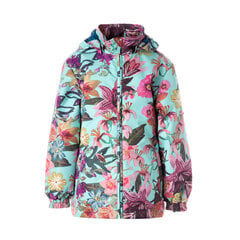 Утепленная куртка Huppa, весна-осень для девочек JOLY, мятно-зеленая пестрая цена и информация | Куртки, пальто для девочек | 220.lv