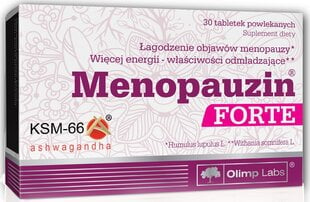 Таблетки, покрытые оболочкой OLIMP LABS MENOPAUZIN FORTE, 30 шт. цена и информация | Витамины, пищевые добавки, препараты для хорошего самочувствия | 220.lv