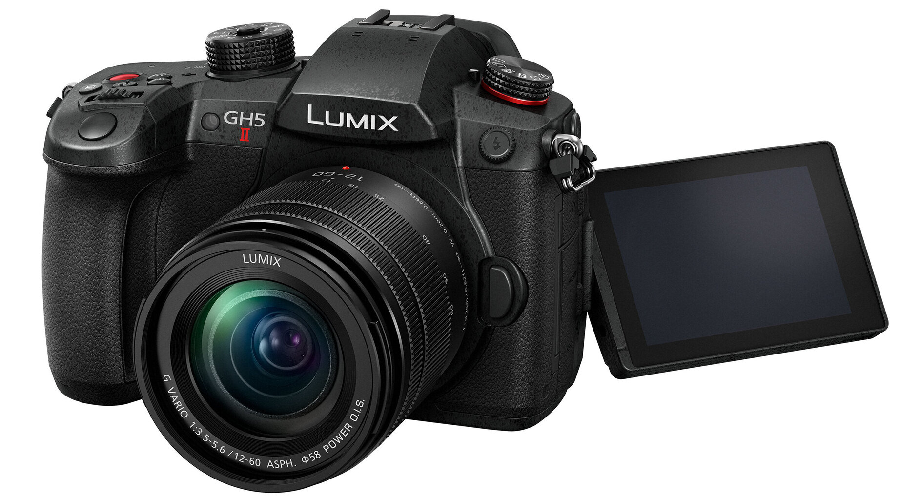 Panasonic Lumix G GH5 II (DC-GH5M2M) + Panasonic LUMIX G Vario 12-60mm f/3.5-5.6 Asph. Power O.I.S (H-FS12060) (Black) cena un informācija | Digitālās fotokameras | 220.lv