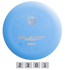 Disku golfa disks Putter D-LINE P2 FLEX 2 blue cena un informācija | Disku golfs | 220.lv