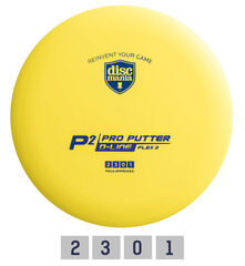 Диск для гольфа Диск для гольфа Паттер D-LINE P2 FLEX 2, желтый цена и информация | Диск-гольф | 220.lv