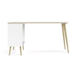 Письменный стол Tvilum Oslo, белый/коричневый цена и информация | Компьютерные, письменные столы | 220.lv