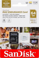 SanDisk microSDXC 64GB (+ SD adapteris) цена и информация | Карты памяти для фотоаппаратов | 220.lv