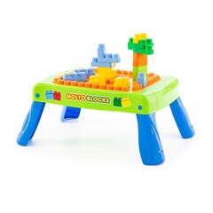 Rotaļu komplekts ar konstruktoru (20 elementi) kastē (zaļš) ar rotācijas elementu, Li P 57990 cena un informācija | Rotaļlietas zīdaiņiem | 220.lv
