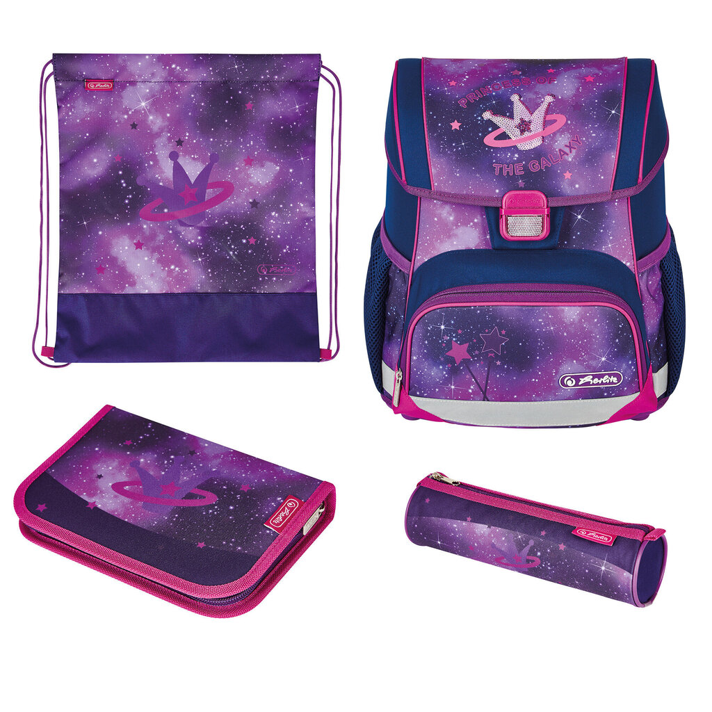 Herlitz Skolas soma LOOP PLUS - Galaxy Princess cena un informācija | Skolas somas | 220.lv