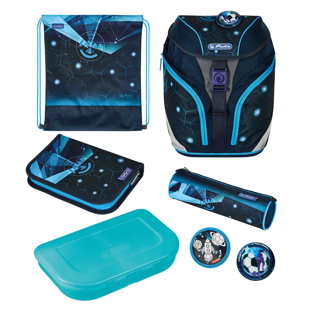 Herlitz Skolas soma SOFTLIGHT PLUS - Space Boy cena un informācija | Skolas somas | 220.lv