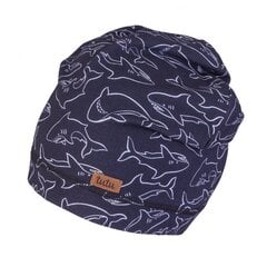 Тонкая хлопковая шапка TuTu для весны и осени, черная цена и информация | Шапки, перчатки, шарфы для мальчиков | 220.lv