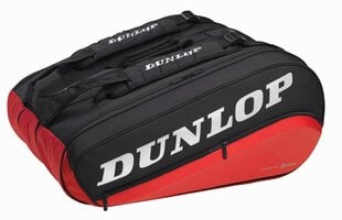 Tennis Bag Dunlop CX Performance 12rackets Thermo black/red цена и информация | Товары для большого тенниса | 220.lv