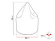 Sedēšanas maiss Liwiko Maxi 300 L-Lux 30, zils цена и информация | Sēžammaisi, pufi | 220.lv