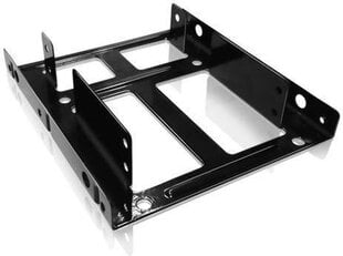 Icy Box Internal Mounting frame 3,5 " for 2x 2.5'', Black cena un informācija | Komponentu piederumi | 220.lv