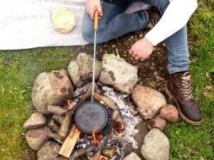 Vafeļu panna ugunskuram cena un informācija | Grila, barbekjū piederumi un aksesuāri | 220.lv