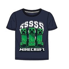 Футболка Minecraft - синий цена и информация | Рубашки для мальчиков | 220.lv