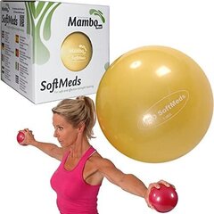 Утяжеляющий мяч Mambo Max SoftMed 1 кг, желтый цена и информация | Гири | 220.lv