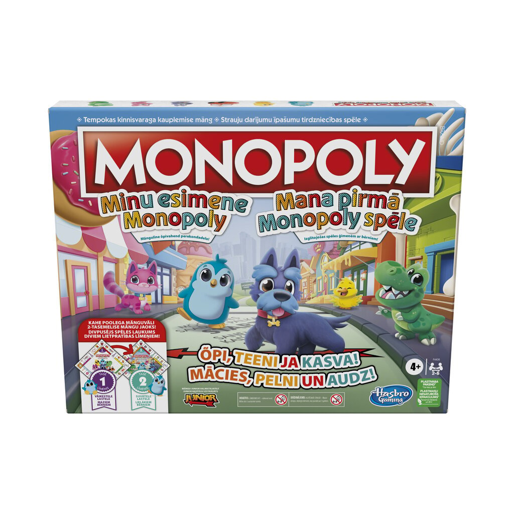 Galda spēle Monopols Monopoly My First Monopoly, LV, EE цена и информация | Galda spēles | 220.lv