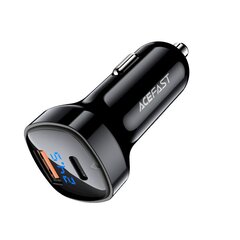 Автомобильное зарядное устройство Acefast 66W USB Type C / USB, PPS, Power Delivery, Quick Charge 4.0, AFC, FCP черный (B4 черный) цена и информация | Зарядные устройства для телефонов | 220.lv