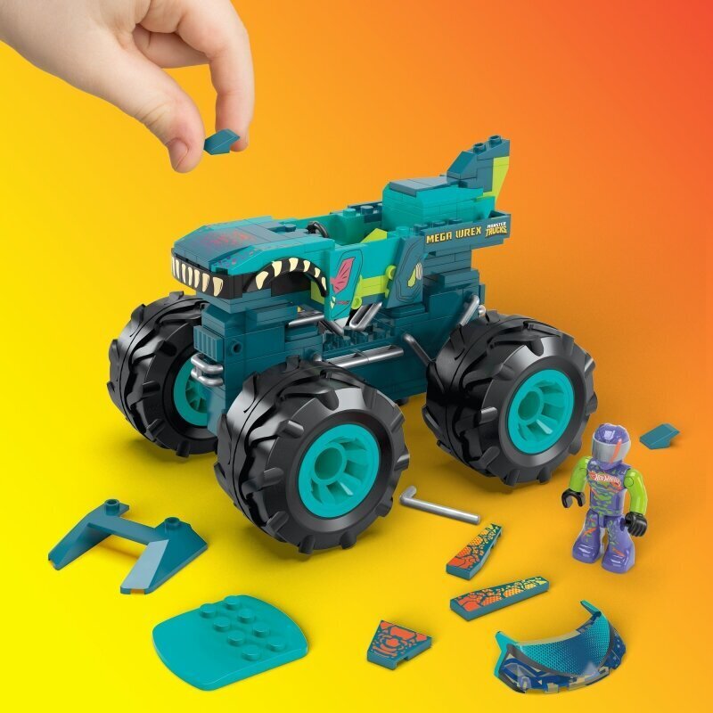 Konstruktors Haizivs Mega Construx Hot Wheels, HDJ95 cena un informācija | Konstruktori | 220.lv