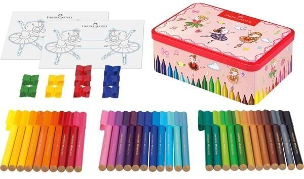 Flomāsteri Faber-Castell CONNECTOR ballerina, 33 krāsas cena un informācija | Modelēšanas un zīmēšanas piederumi | 220.lv