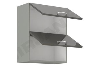 Шкаф кухонный Multiline 60 GU-72 2F, серый блеск цена и информация | Кухонные шкафчики | 220.lv