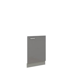 Дверца шкафа посудомоечной машины Multiline ZM 713x596, серый блестящий цена и информация | Кухонные шкафчики | 220.lv