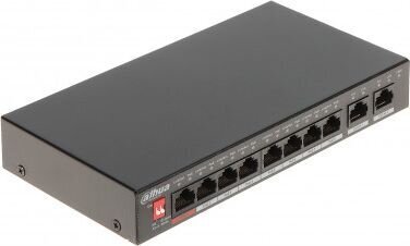 Switch|DAHUA|PFS3010-8ET-96-V2|Desktop/pedestal|PoE ports 8|96 Watts|DH-PFS3010-8ET-96-V2 cena un informācija | Komutatori (Switch) | 220.lv