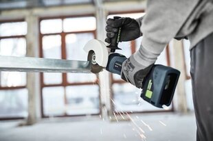 Akumulatora leņķa slīpmašīna 576825 AGC 18-125 EB-Basic Festool cena un informācija | Slīpmašīnas | 220.lv