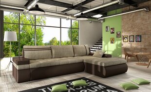 Stūra dīvāns Sofia-ecoskóra Soft 066 + Lawa 02-Right cena un informācija | Dīvāni | 220.lv