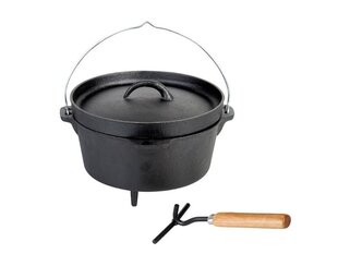 10 " čuguna katls Dutch-Oven цена и информация | Аксессуары для гриля и барбекю | 220.lv