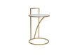 Kafijas galdiņš Glam Sofy, 38X61 cm, zelta krāsā cena un informācija | Žurnālgaldiņi | 220.lv
