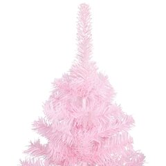 vidaXL mākslīgā Ziemassvētku egle ar LED un bumbiņām, 120 cm, PVC цена и информация | Искусственные елки | 220.lv