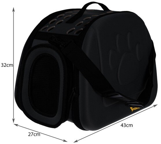 Transportēšanas soma sunim vai kaķim, 43x32x27 cm цена и информация | Transportēšanas būri, somas | 220.lv