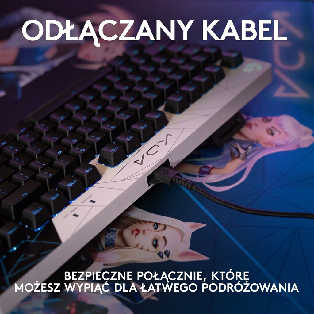 Logitech G Pro K/DA, US cena un informācija | Klaviatūras | 220.lv