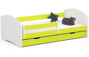 Bērnu gulta NORE Smile, 180x90 cm, balta/zaļa cena un informācija | Bērnu gultas | 220.lv